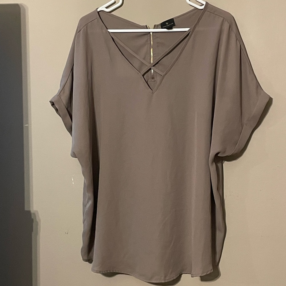 Dark tan top